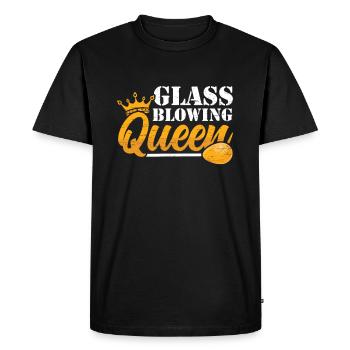 Souffleur de verre Queen Souffleur de verre - T-shirt Premium bio Homme - noir - Devant - Nico (187cm)