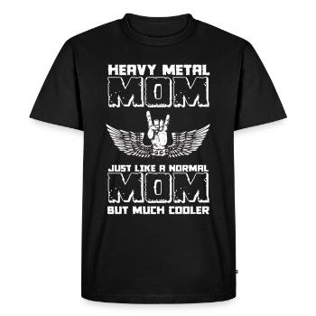 Rocking Mom Heavy Metal Fan Musique Metal Fan Hard - T-shirt Premium bio Homme - noir - Devant - Nico (187cm)