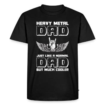 Rocking Dad Heavy Metal Fan Musique Metal Fan Hard - T-shirt Premium bio Homme - noir - Devant - Nico (187cm)