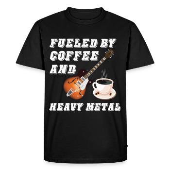 Musique rock Heavy Metal Café Hard Rock Metal F - T-shirt Premium bio Homme - noir - Devant - Nico (187cm)