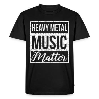 Musique rock Heavy Metal Hard Rock Metal Fan - T-shirt Premium bio Homme - noir - Devant - Nico (187cm)