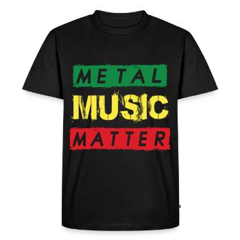 Metal Musique Rocking Heavy Metal Hard Rock Metal - T-shirt Premium bio Homme - noir - Devant - Nico (187cm)