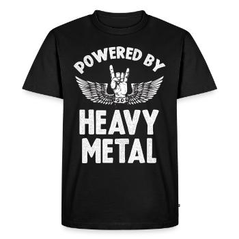 Heavy Metal Power Metal Fan Rocking Hard Rock Musi - T-shirt Premium bio Homme - noir - Devant - Nico (187cm)