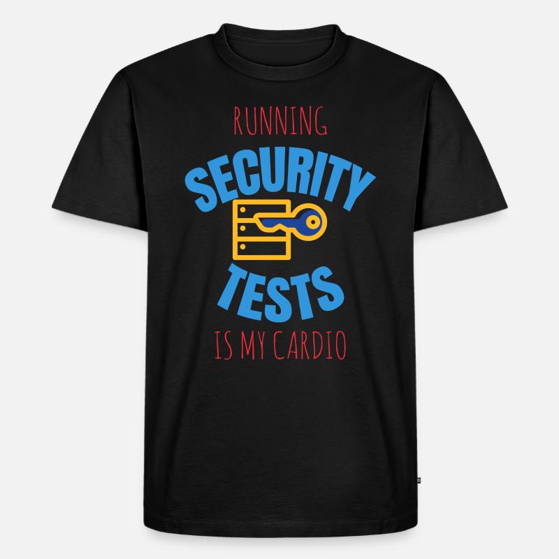 Cybersecurity - IT-Sicherheit Informatiker - Männer Premium Bio T-Shirt - Schwarz