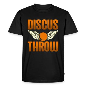 Athletics Event Sport Discuss throwing legend - Men's Premium Organic T-Shirt - black - Front - Nico (187cm)