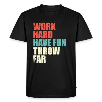 Athletics Event Sport Discuss throwing legend - Men's Premium Organic T-Shirt - black - Front - Nico (187cm)