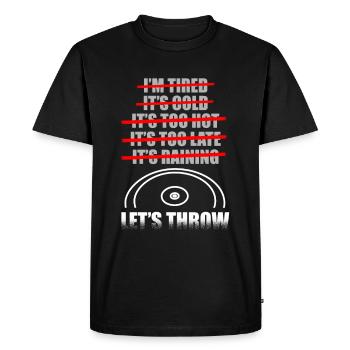 Athletics Event Sport Discuss throwing legend - Men's Premium Organic T-Shirt - black - Front - Nico (187cm)