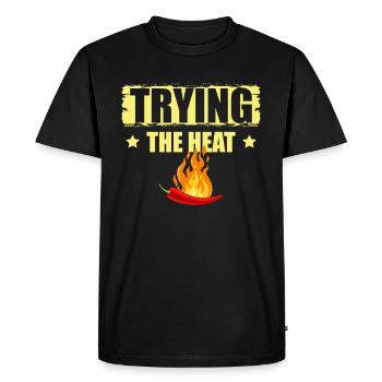 Taste the taste of Heat Chipotle - Men's Premium Organic T-Shirt - black - Front - Nico (187cm)