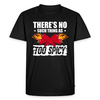 Il n’y a pas de nourriture trop épicée Chipotle - T-shirt Premium bio Homme - noir - Devant - Nico (187cm)