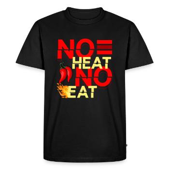 Pas de chaleur Pas de nourriture épicée Assaisonnement Chipotle - T-shirt Premium bio Homme - noir - Devant - Nico (187cm)