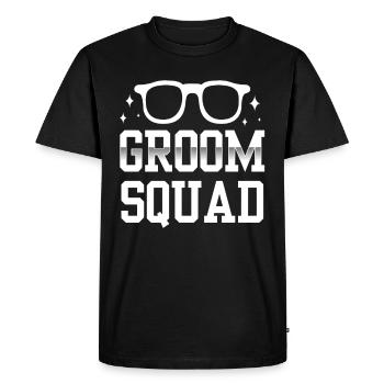 Équipe de mariés Dictons Party Mariage Mariage - T-shirt Premium bio Homme - noir - Devant - Nico (187cm)
