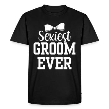 Sexy Groom Party Dictons Mariage Mariage - T-shirt Premium bio Homme - noir - Devant - Nico (187cm)