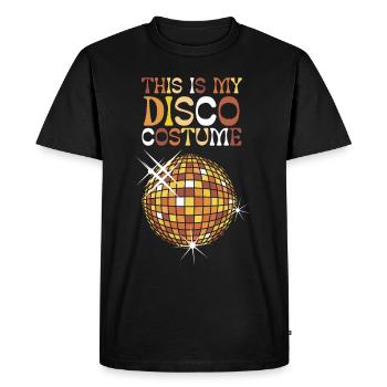 This Is My Disco Costume - Männer Premium Bio T-Shirt - Schwarz - Vorne - Nico (187cm)