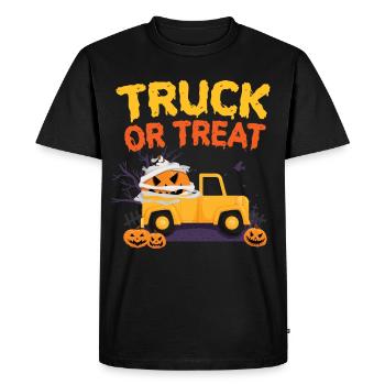 Truck Or Treat - Men's Premium Organic T-Shirt - black - Front - Nico (187cm)
