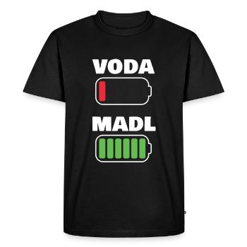 Voda Madl - T-shirt Premium bio Homme - noir - Devant - Nico (187cm)