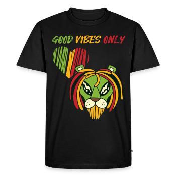 Jamaïque Alien Reggae Souvenir Rasta Musique Rastafar - T-shirt Premium bio Homme - noir - Devant - Nico (187cm)