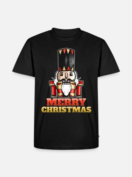 Nutcracker Merry Christmas - Men's Premium Organic T-Shirt - black