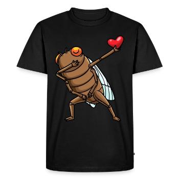 Dabbing Cigale Entomologie Entomologie des insectes Entomologiste - T-shirt Premium bio Homme - noir - Devant - Nico (187cm)