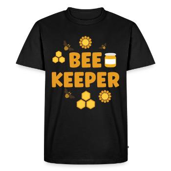 Beekeeping Honey bee Beekeepers - Men's Premium Organic T-Shirt - black - Front - Nico (187cm)