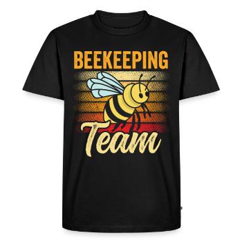 Team Beekeeping Beekeepers Honey Bees Beekeepers - Men's Premium Organic T-Shirt - black - Front - Nico (187cm)