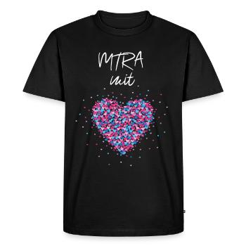 MTRA mit Herz Strahlentherapie Computertomografie - Männer Premium Bio T-Shirt - Schwarz - Vorne - Nico (187cm)