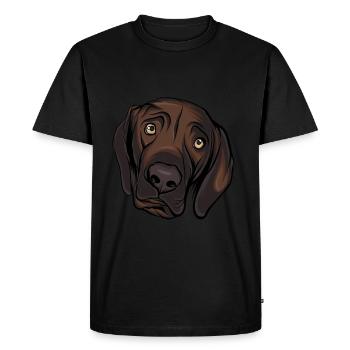Labrador - Men's Premium Organic T-Shirt - black - Front - Nico (187cm)
