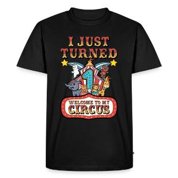 1. Geburtstag Kind - Männer Premium Bio T-Shirt - Schwarz - Vorne - Nico (187cm)