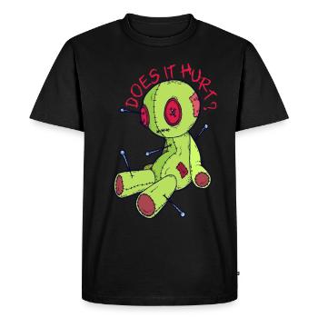 La sorcellerie de poupée vaudou Est-ce que ça fait mal? Relique effrayante - T-shirt Premium bio Homme - noir - Devant - Nico (187cm)