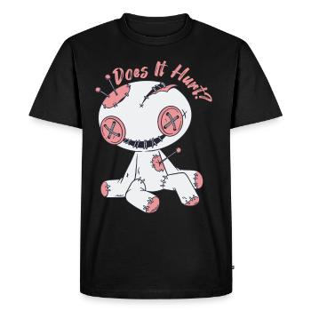 Creepy Voodoo Doll Does it hurt? Hall of Witchcraft - Men's Premium Organic T-Shirt - black - Front - Nico (187cm)