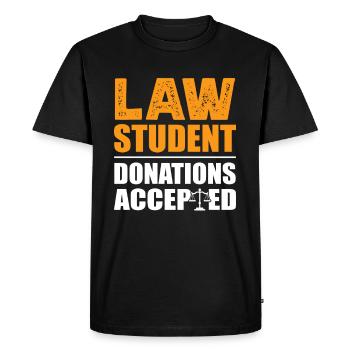 Avocat Profession d’avocat Profession Carrière - T-shirt Premium bio Homme - noir - Devant - Nico (187cm)