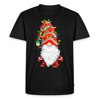 Nains Guirlande Arbre de Noël Elfes de Noël - T-shirt Premium bio Homme - noir - Devant - Nico (187cm)