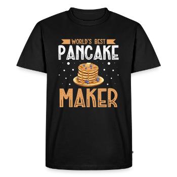 La meilleure crêperie au monde - T-shirt Premium bio Homme - noir - Devant - Nico (187cm)