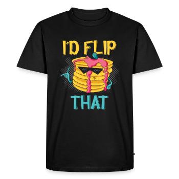 Je recommanderais cette machine à crêpes pour le petit-déjeuner - T-shirt Premium bio Homme - noir - Devant - Nico (187cm)