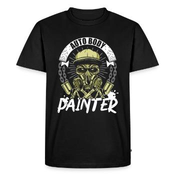 Métier de peintre de carrosserie automobile Profession d’esthétique automobile - T-shirt Premium bio Homme - noir - Devant - Nico (187cm)