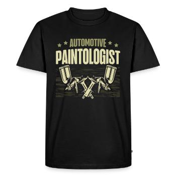 Car Painter Car Painter - Men's Premium Organic T-Shirt - black - Front - Nico (187cm)