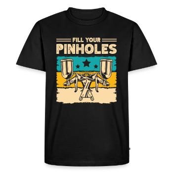 Remplissez vos trous d’épingle Auto Body Painter Auto - T-shirt Premium bio Homme - noir - Devant - Nico (187cm)
