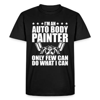 Métier de peintre de carrosserie automobile Profession d’esthétique automobile - T-shirt Premium bio Homme - noir - Devant - Nico (187cm)