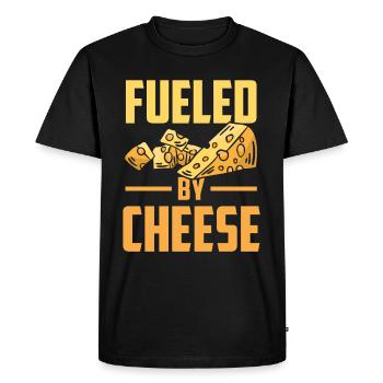 Driven by cheese sweet lovers love - Men's Premium Organic T-Shirt - black - Front - Nico (187cm)