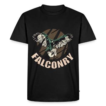 Falconry Hawks Hawks Birds of Prey - Men's Premium Organic T-Shirt - black - Front - Nico (187cm)