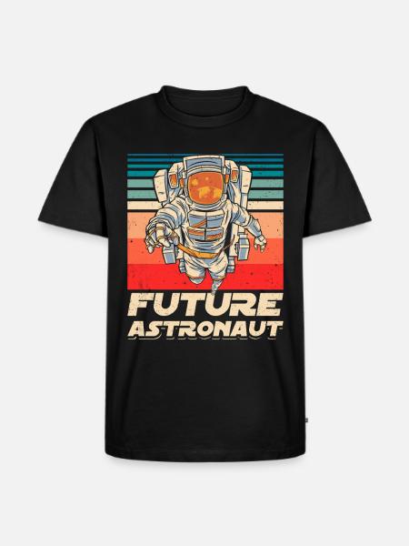 Future Astronaut Astronomy Space Rocket - Men's Premium Organic T-Shirt - black