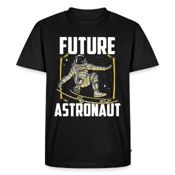 Future Astronaut Rocket Astronomy Space - Men's Premium Organic T-Shirt - black - Front - Nico (187cm)
