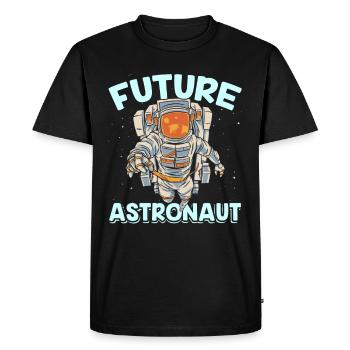 Future Astronaut Rocket Space Astronomy - Men's Premium Organic T-Shirt - black - Front - Nico (187cm)