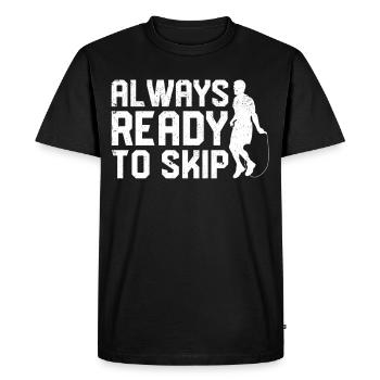 Funny Jump Rope Jump Rope Jump Rope sprin - Men's Premium Organic T-Shirt - black - Front - Nico (187cm)