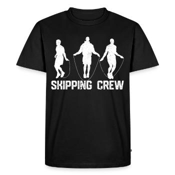 Funny skipping rope skipping rope jumping rope sprin - Men's Premium Organic T-Shirt - black - Front - Nico (187cm)