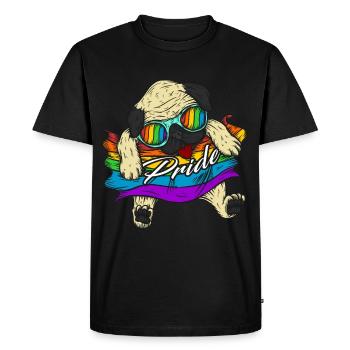 Carlin Gay Pride Gay Pride LGBT Pride - T-shirt Premium bio Homme - noir - Devant - Nico (187cm)