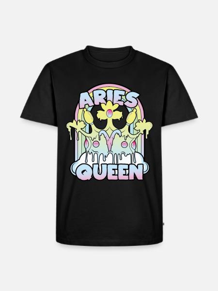 Aries Queen - Men's Premium Organic T-Shirt - black