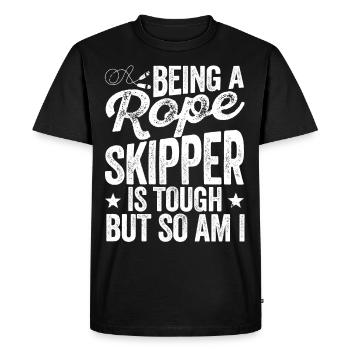 Funny skipping rope skipping rope - Men's Premium Organic T-Shirt - black - Front - Nico (187cm)