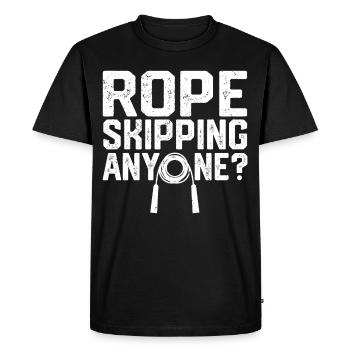 Funny skipping rope jumping rope jumping rope for - Men's Premium Organic T-Shirt - black - Front - Nico (187cm)