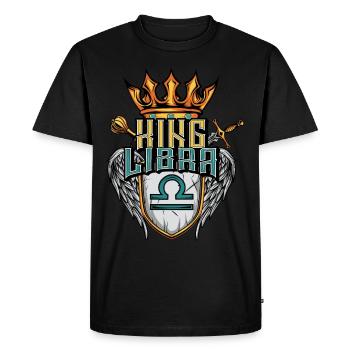 Signe du zodiaque Balance - T-shirt Premium bio Homme - noir - Devant - Nico (187cm)