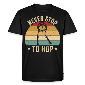 Funny skipping rope skipping rope jumping rope sprin - Men's Premium Organic T-Shirt - black - Front - Nico (187cm)